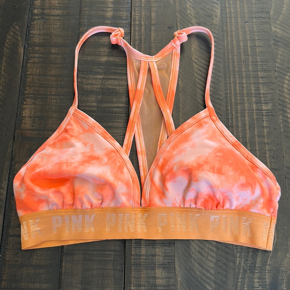 Pink Victoria’s Secret Lightly Lined Sports Bra